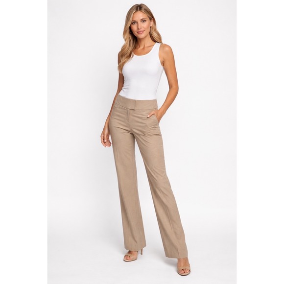 The Limited Pants - The Limited Collection Drew Fit Women's Tan Dress Pants 12 Long Career 99-14